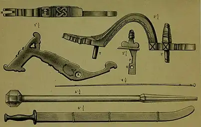 Snap matchlock mechanism parts of an istinggar.