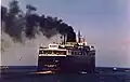 The City Of Midland 41 sailing out of Ludington in July, 1988. The last year she would ever sail as a ferry.