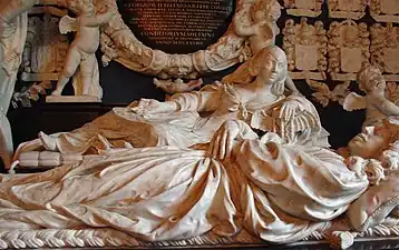 Tomb monument of Anna van Ewsum and Carel Hieronymus von In- und Knyphausen, in the church of Midwolde