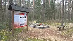 Memorial at the site of a German massacre of Poles from World War II