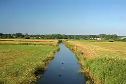 Czarna Woda River in Mieroszyno