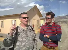 Mike Williams with General Agoglia in Afghanistan.