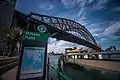 Milsons Point Ferry Wharf with the Sydney Harbour Bridge in background