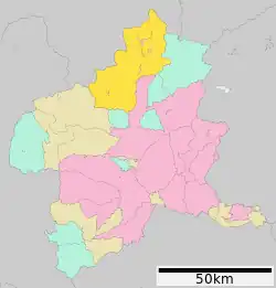 Location of Minakami in Gunma Prefecture