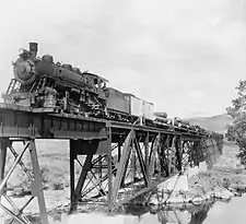 Minarets and Western Locomotive Number 102.