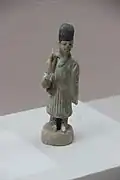 Pottery figure wearing a tieli, Ming dynasty