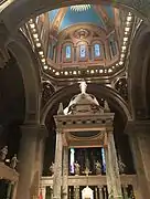 Domed ceiling above the altar