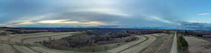 Minnesota sunset in Pleasent Hill Township