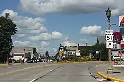 Entering downtown Minocqua