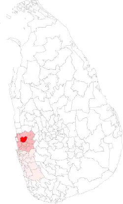 Location of Minuwangoda