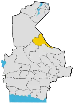 Location of Mirjaveh County in Sistan and Baluchestan province