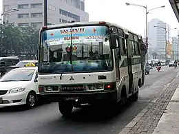 Kopaja buses in Sudirman avenue