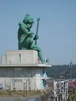 Large statue of an oni, Hōki, Tottori Prefecture