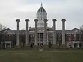 The Columns with Jesse Hall in the background