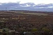 Take off and landing area for motorised model aircraft on Harden Moor near to Keighley in West Yorkshire