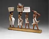 Model of a procession of offering bearers. Metropolitan Museum of Art (New York City)