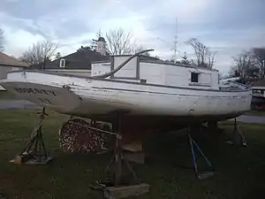 Modesty on display at the Long Island Maritime Museum in January 2008