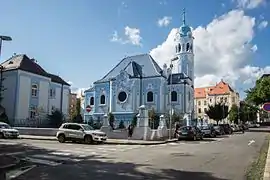 Church of St. Elizabeth, commonly known as Blue Church in Bratislava