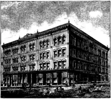 Moffat Building, 1871, SW corner of Fort and Griswold. Designed by Henry T Brush