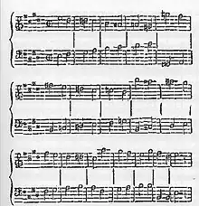 page of musical score