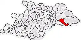 Location in Maramureș County