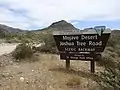 Mojave Desert Joshua Tree Road Sign