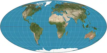 Image 9Mollweide projection of the world