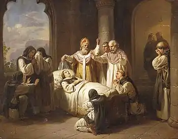 Death of Saint Margaret of Hungary, 1857