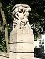 Sculptures on the Moltke Bridge over the S-Bahn rapid transit line