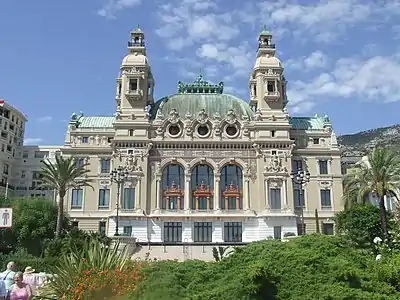 Image 29Seaside façade of the Salle Garnier, home of the Opéra de Monte-Carlo (from Outline of Monaco)