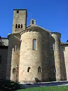 Monastery of Leyre, apse and tower.