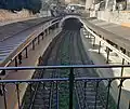 Line 1 platforms as seen from above