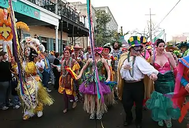 Revelers on St. Charles Avenue, 2007