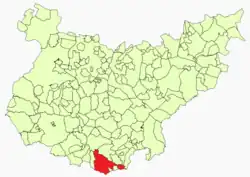 Location in Badajoz