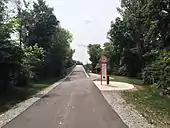 An overpass was created in Carmel's section of the greenway, spanning 146th St.