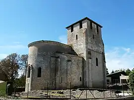 The church in Montcaret