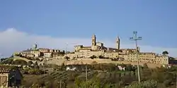 The old part of the town stands on a hill