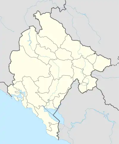 Pračica is located in Montenegro