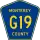 County Road G19 marker