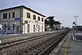 The station seen from the Siena end.