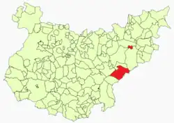 Location in Badajoz