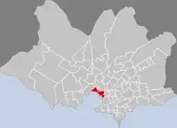 Location of Capurro - Bella Vista in Montevideo