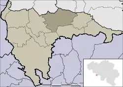 Location of Montignies-sur-Roc in Honnelles