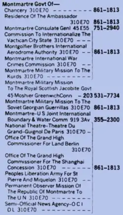 1977 listing in New York Telephone phone book's government pages, p. 949