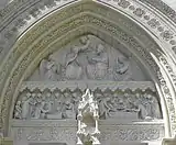 Detail of the right transept of Montpellier Cathedral