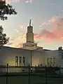 Temple at sunset, July 2019