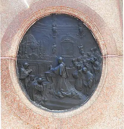 Taschereau praying in the basilica