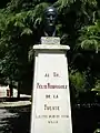 Félix Rodríguez de la Fuente monument in his hometown of Poza de la Sal, Burgos province