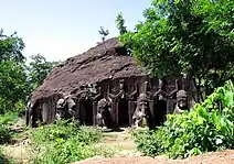 Entrance to one of the caves