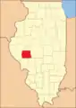 Morgan County between 1837 and 1839, when Scott County was split off